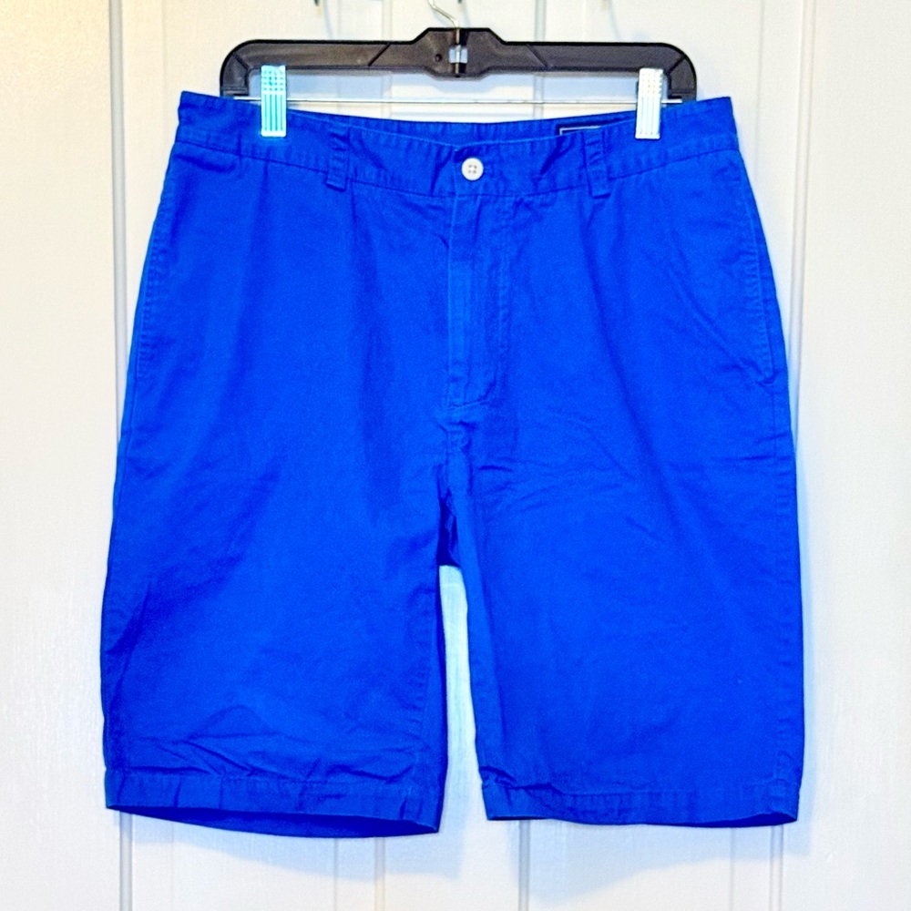 Vineyard Vines Vibrant Blue Flat Front Club Shorts 34x10 - Picture 2 of 5